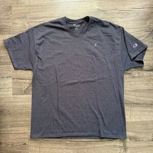 Champion Dark Gray V Neck Short Sleeve T Shirt size XL Men